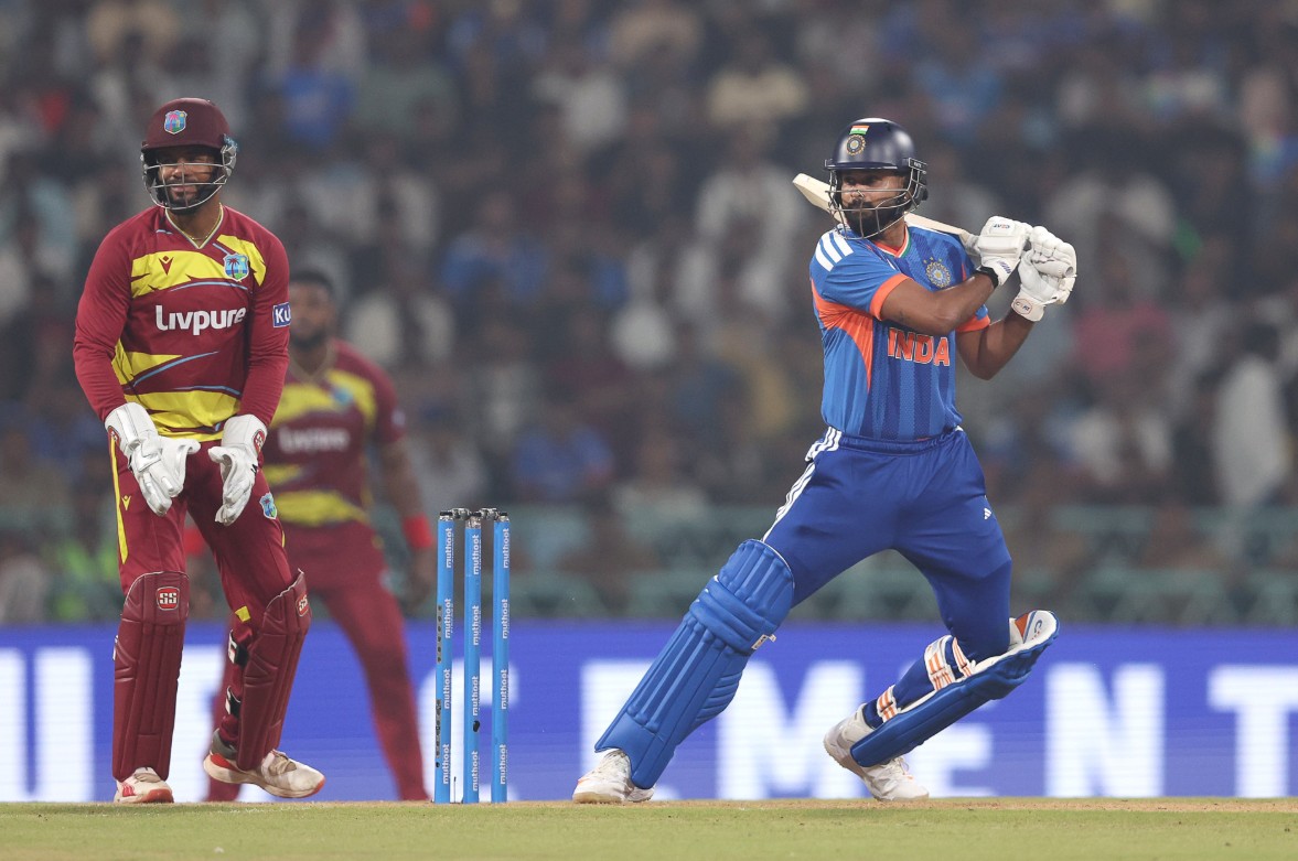 Iyer's Maiden T20I Hundred Powers India to Eight-Wicket Win Over West Indies