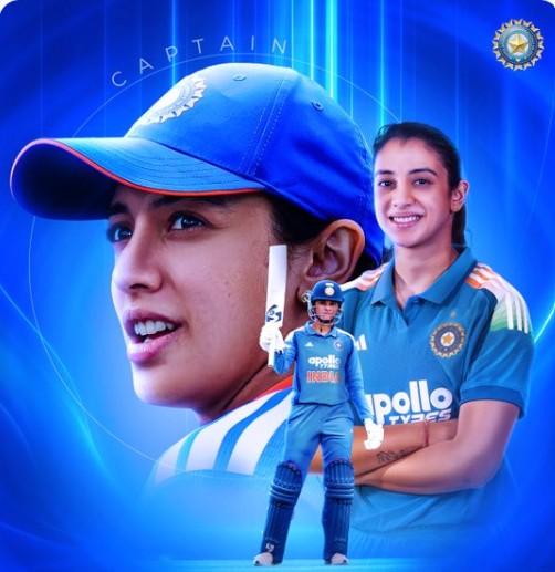 Smriti Mandhana Named India Women's Captain in ODIs and T20Is